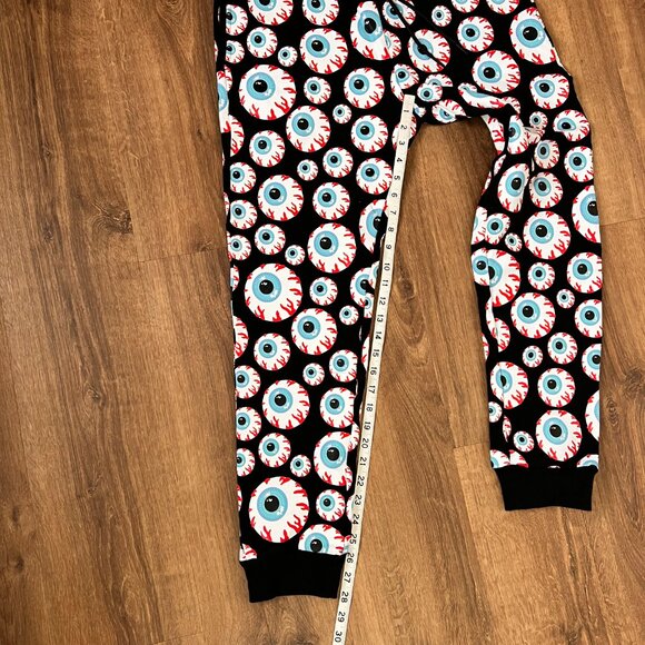 NEW Mishka NYC All Over Print Keep Watch Sweat Joggers Streetwear Eyeballs Sz M - Picture 9 of 11